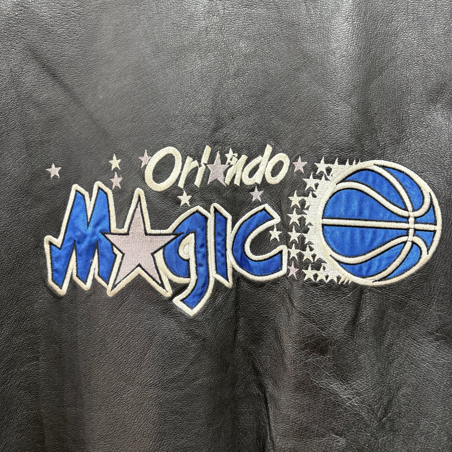 pro player NBA Orlando Magic leather jacket レザージャケット L オーランド・マジック