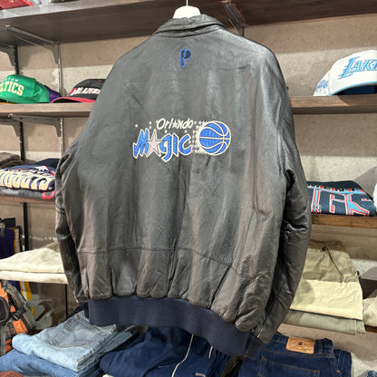 pro player NBA Orlando Magic leather jacket レザージャケット L オーランド・マジック