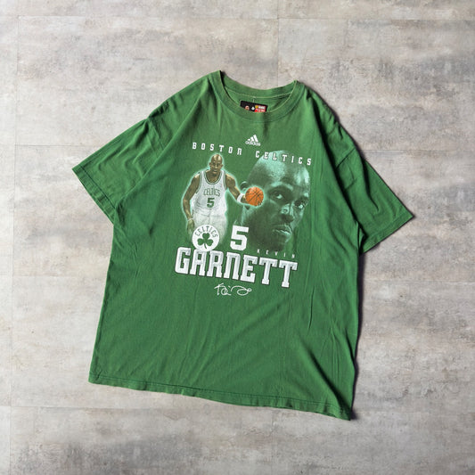 08s Adidas NBA Boston Celtics Kevin Garnett #5 半袖Tシャツ ケビン・ガーネット ボストン・セルティックス L